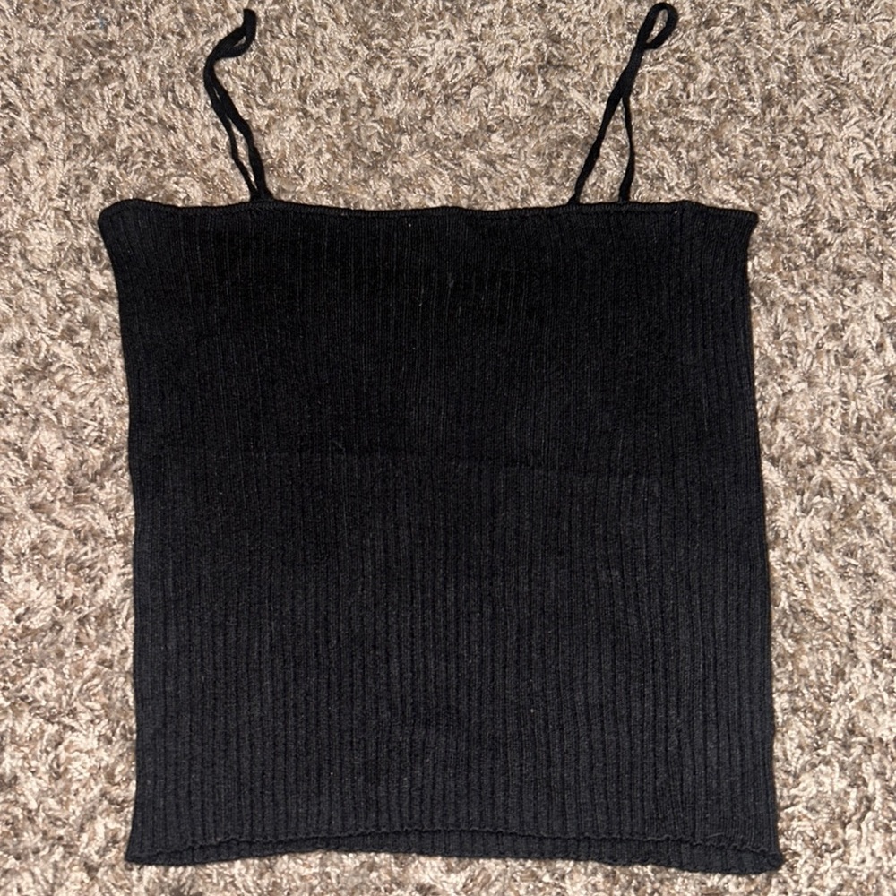 Black tank top